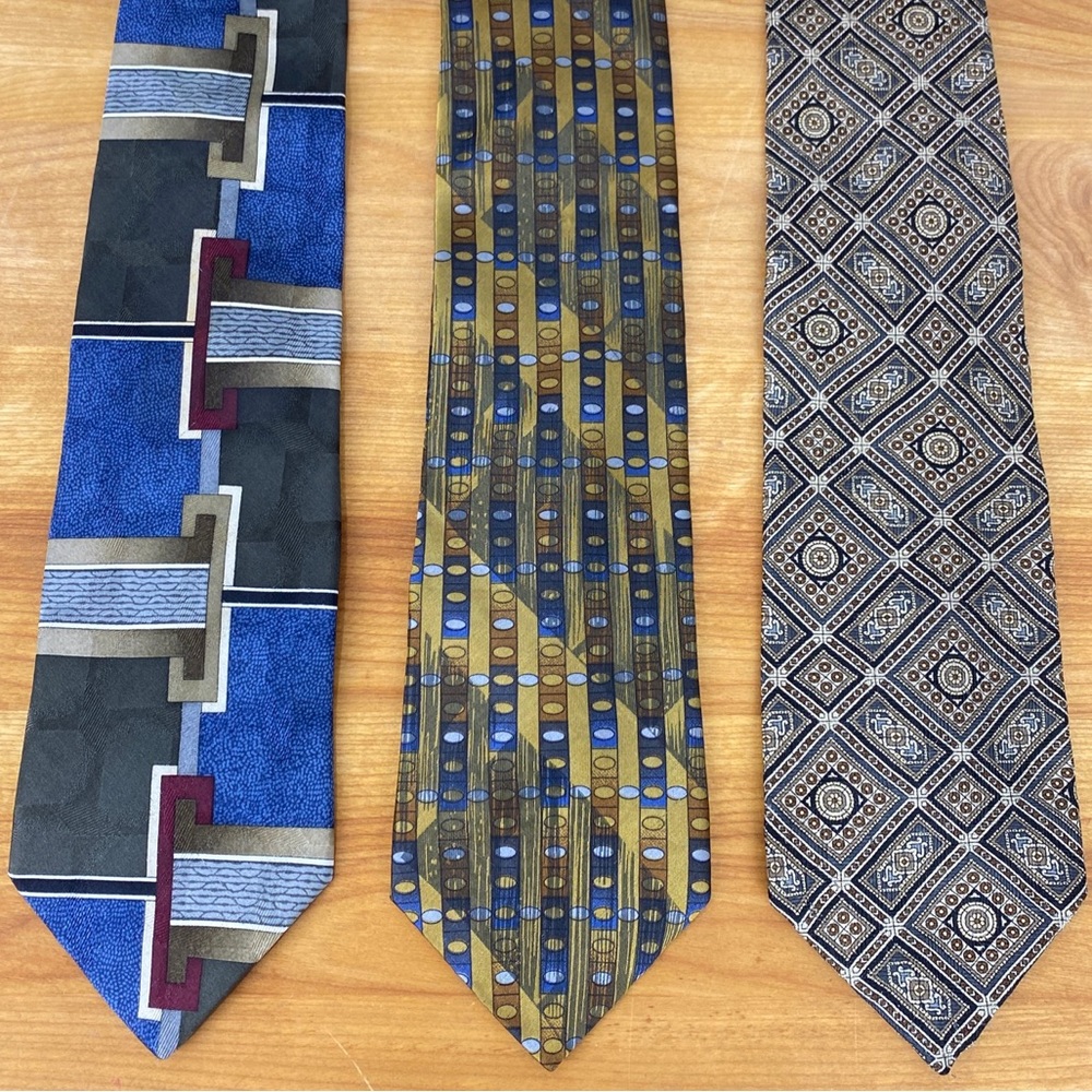 Lot Of 3 Weitzenkorn’s Clothiers Pottstown PA Men’s Patterned Neck Ties